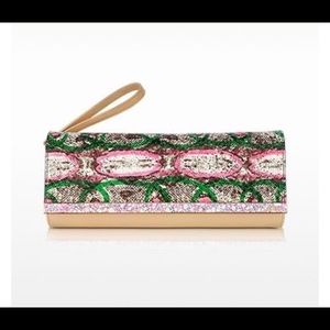 Fendi Python Multicolor “Rush” Long Clutch Bag